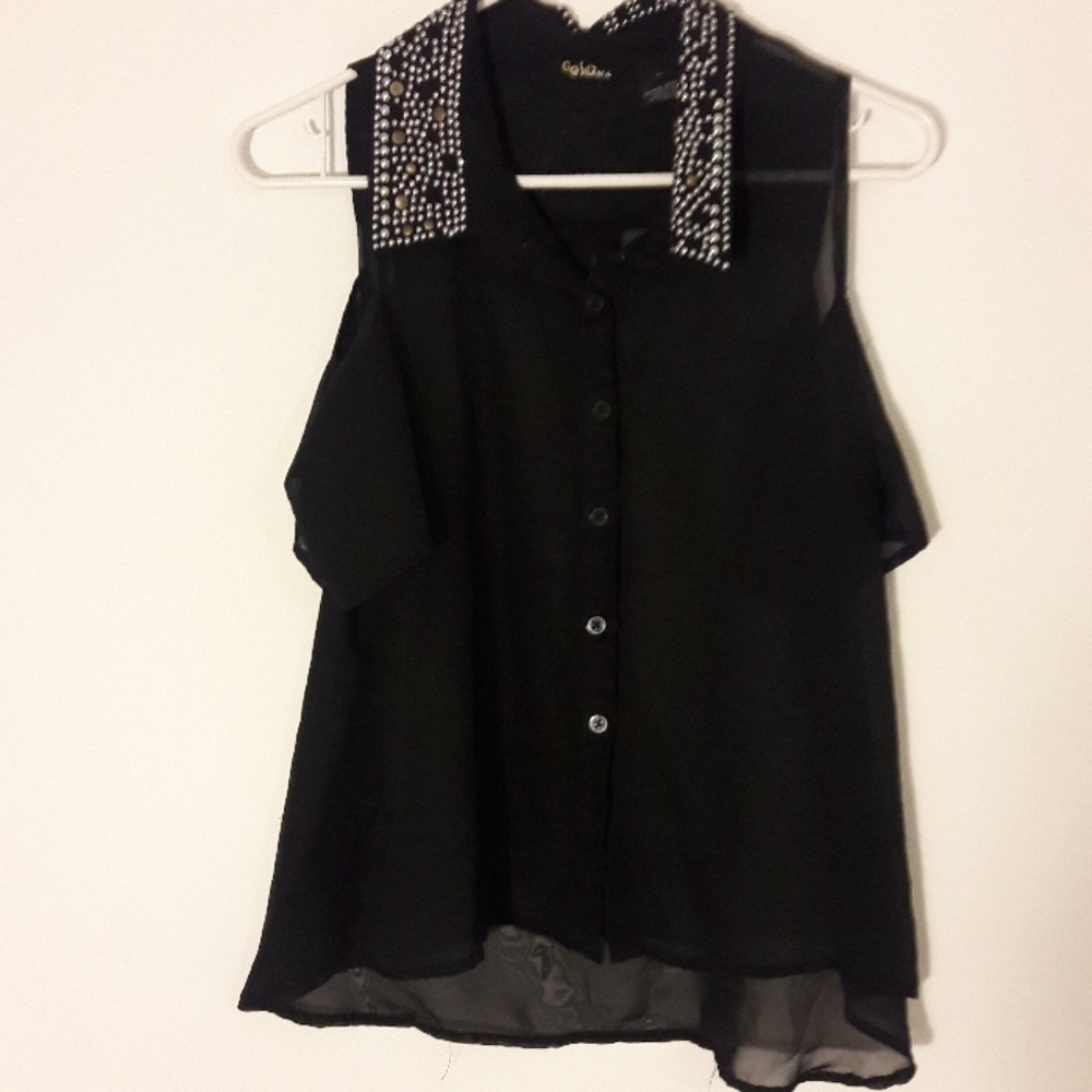 Gold-o-Rama Sheer but elegant top